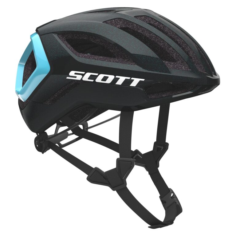 Scott Centric Plus Black/Light Blue Helm